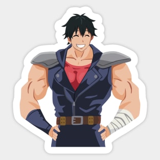 How Many Kilograms are the Dumbbells You Lift? - Machio Cosplay Kenshiro Sticker